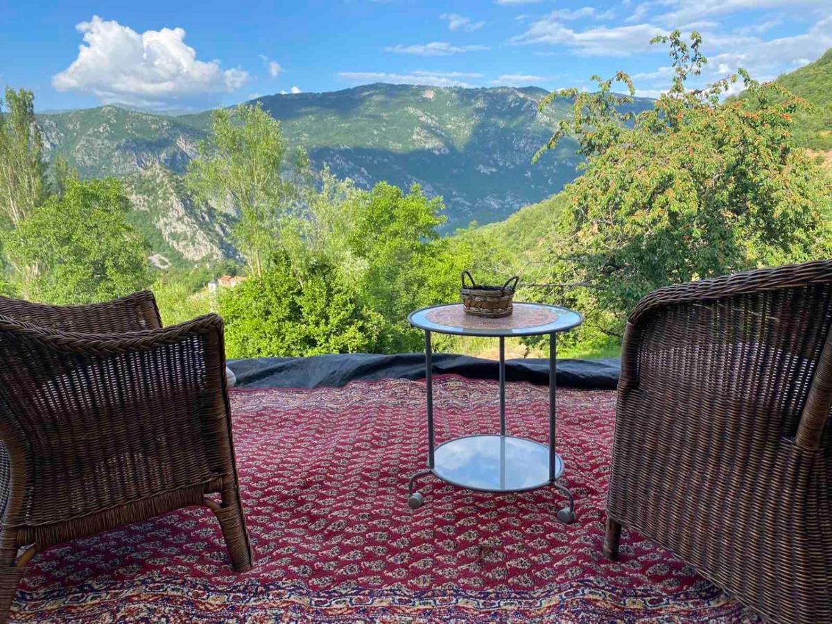 Cottage Modrich Struga Esterno foto